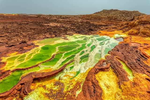 ภูเขาไฟ Dallol ในเอธิโอเปีย