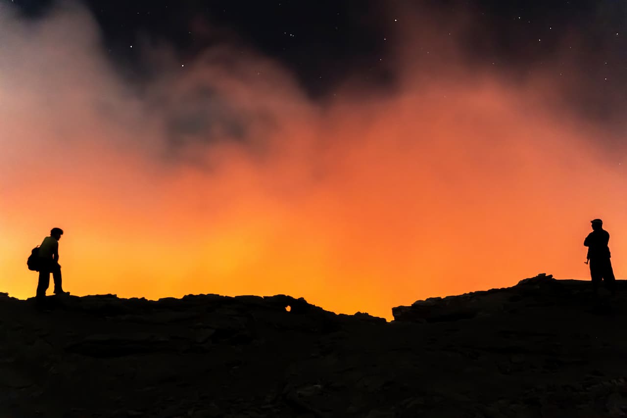 エチオピアのエルタ・アレ火山-2