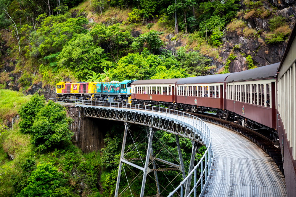 オーストラリアのキュランダ鉄道