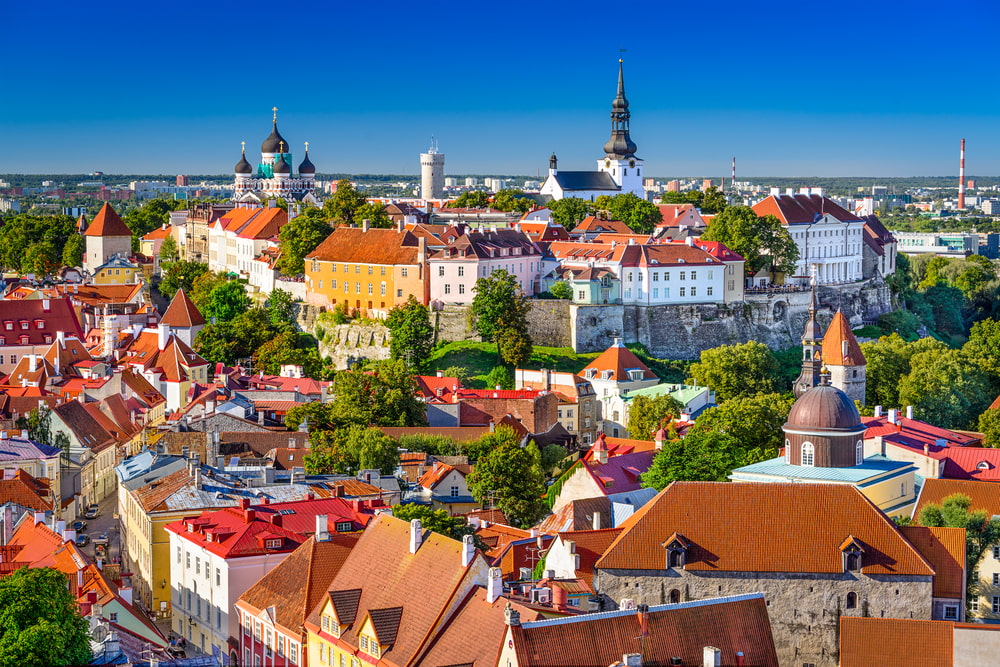 Aerial view of Tallinn, Estonia