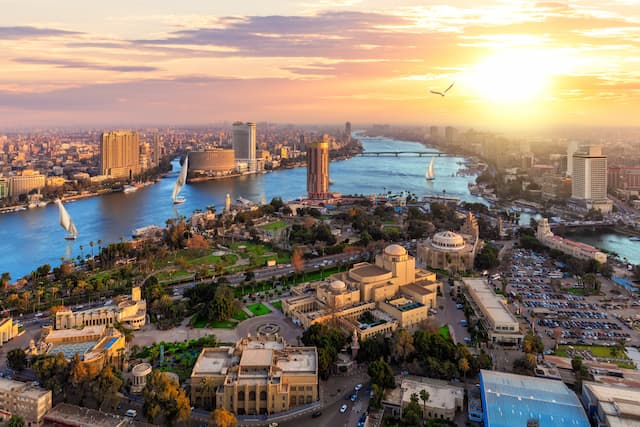 Aerial view of Cairo