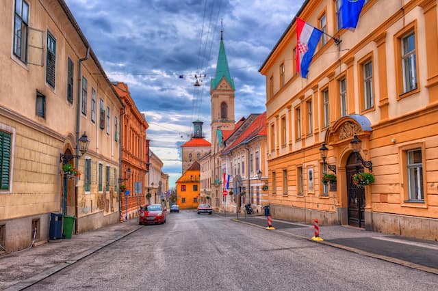 In the heart of Zagreb, Croatia