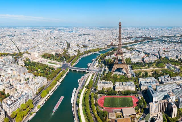 フランスのパリの航空写真_1