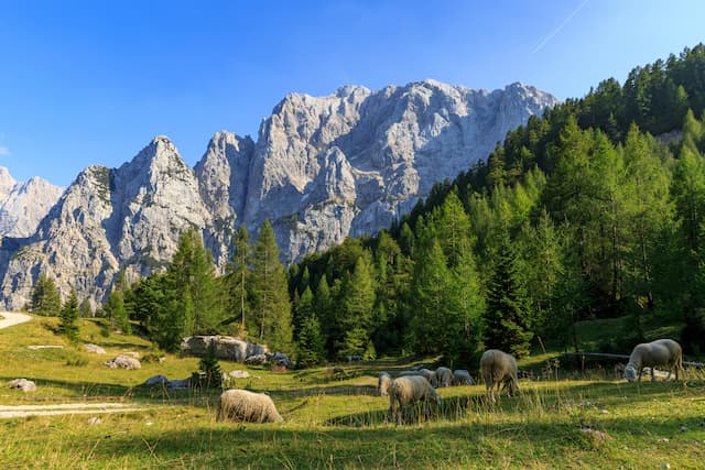 スロベニアのヴルシチ峠の絶景