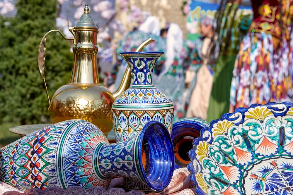 Traditional Uzbek Tableware