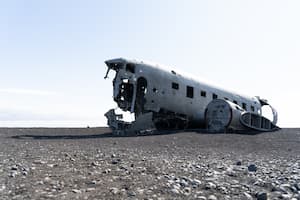 Sólheimasandurの飛行機残骸